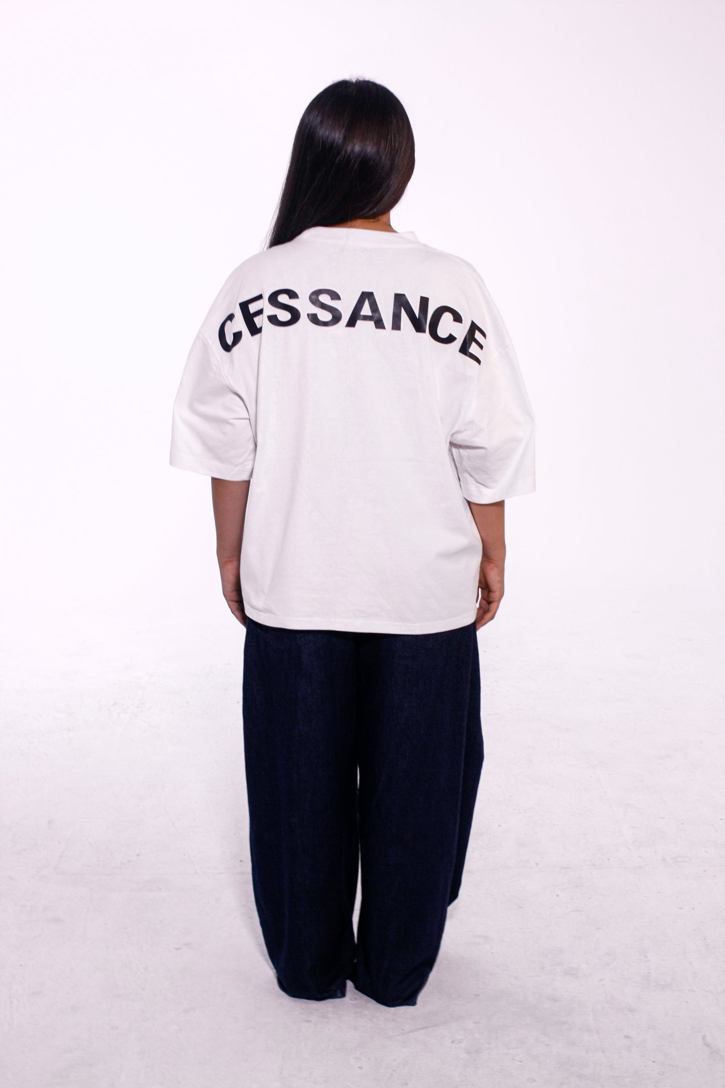 Camiseta Oversize Cropped Parachute White