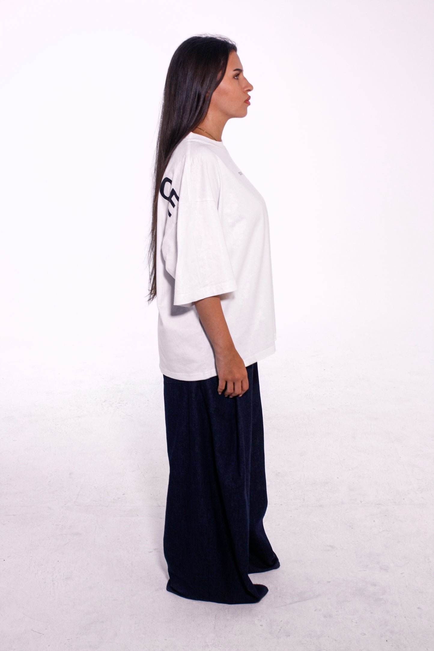 Camiseta Oversize Cropped Parachute White