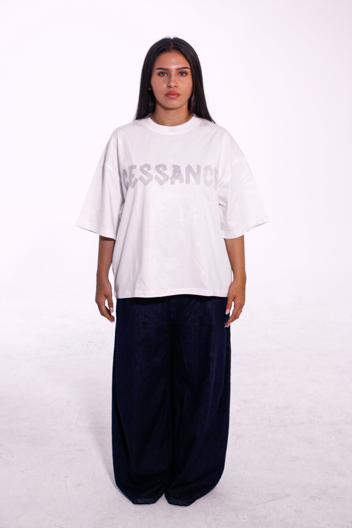 Camiseta Oversize Cropped SYS.FS05 White