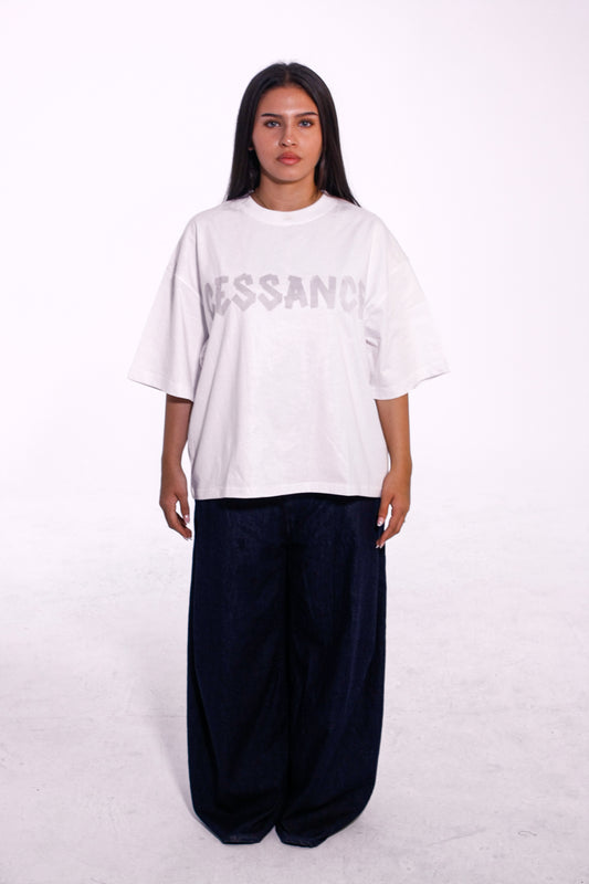 Camiseta Oversize Cropped SYS.FS05 White