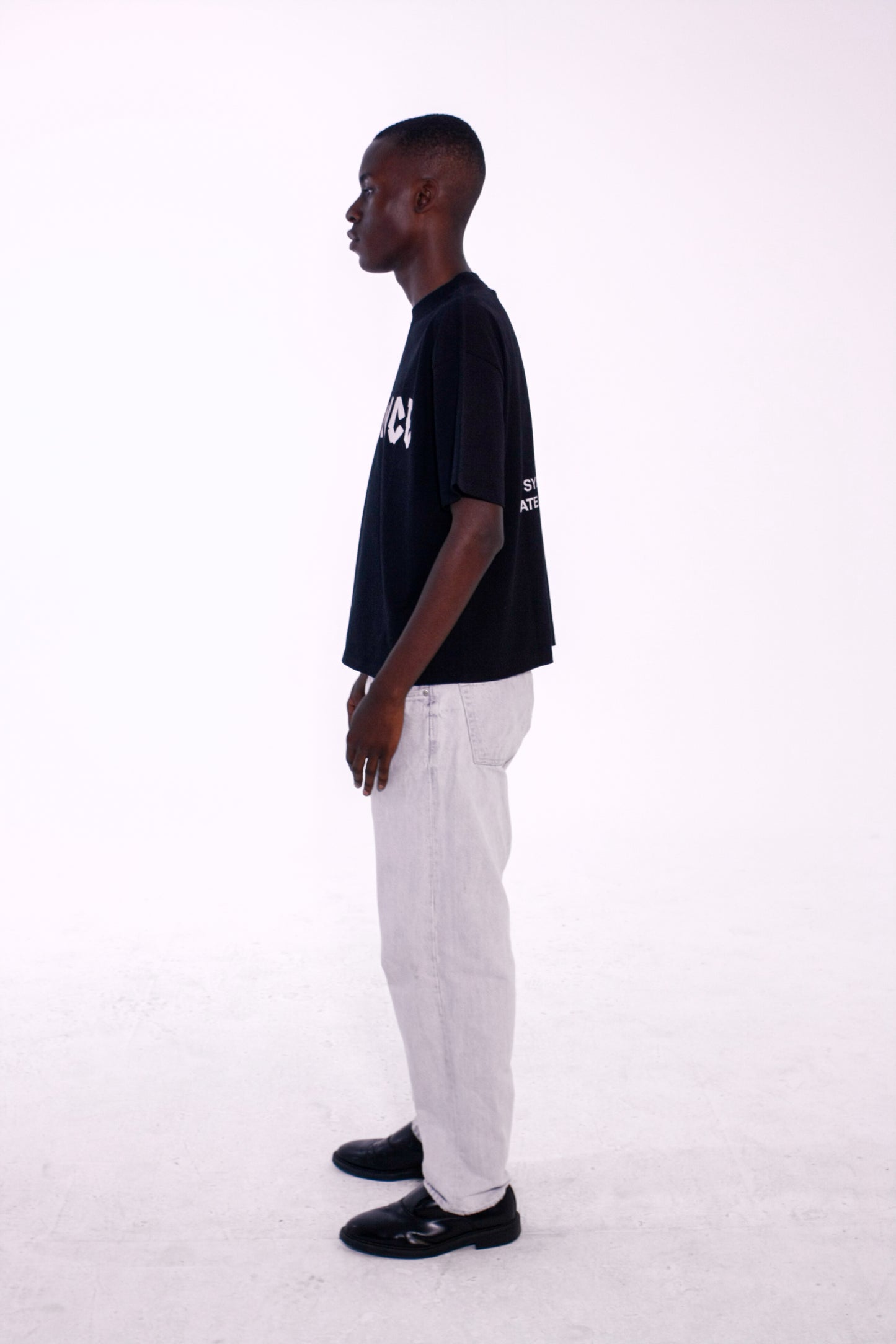 Camiseta Oversize Cropped SYS.FS05 Black