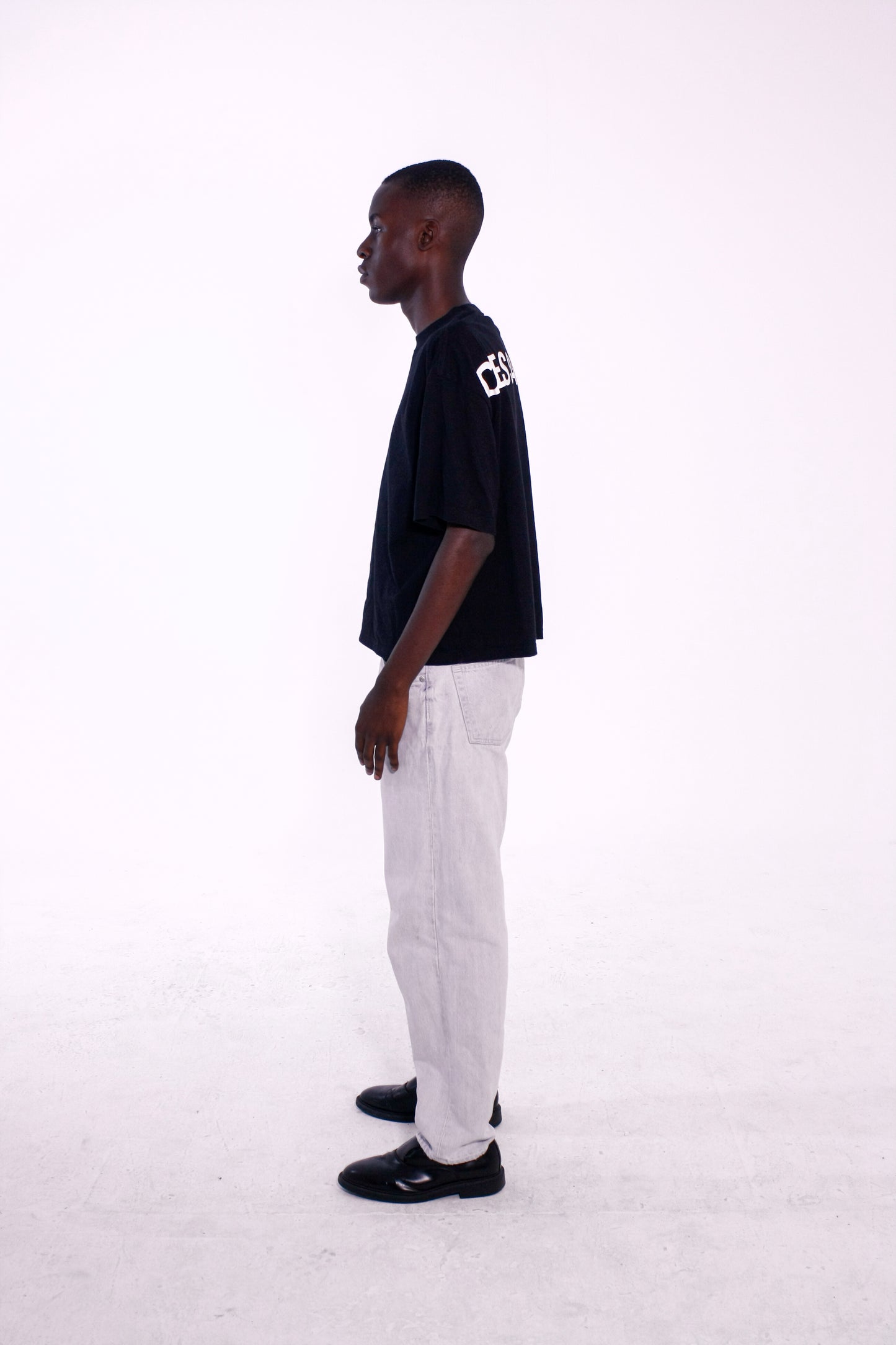 Camiseta Oversize Cropped Parachute Black