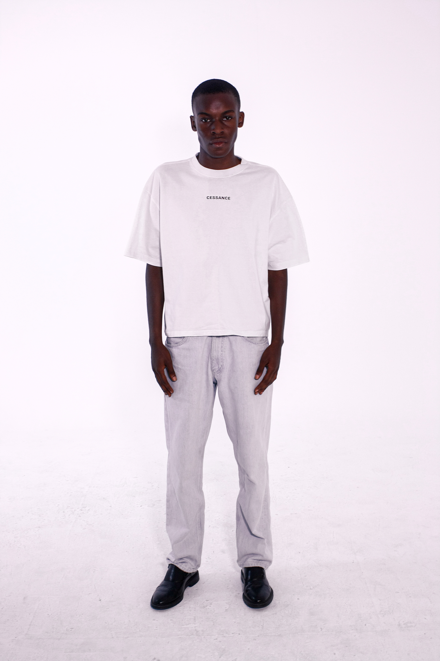 Camiseta Oversize Cropped Parachute White