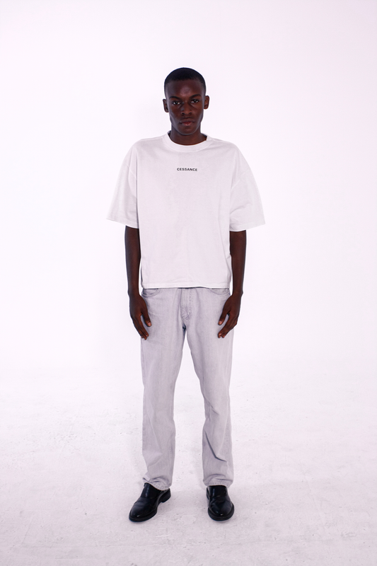 Camiseta Oversize Cropped Parachute White